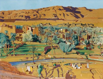 Árabe Painting - Tinghir Todra Jacques Majorelle Orientalista Modernista Árabe